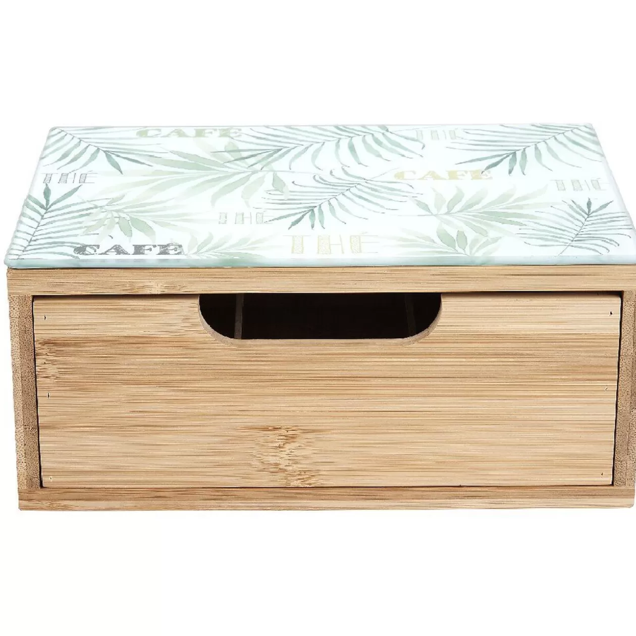 Gifi Tiroir à dosettes motif feuilles bambou< Rangement De Cuisine