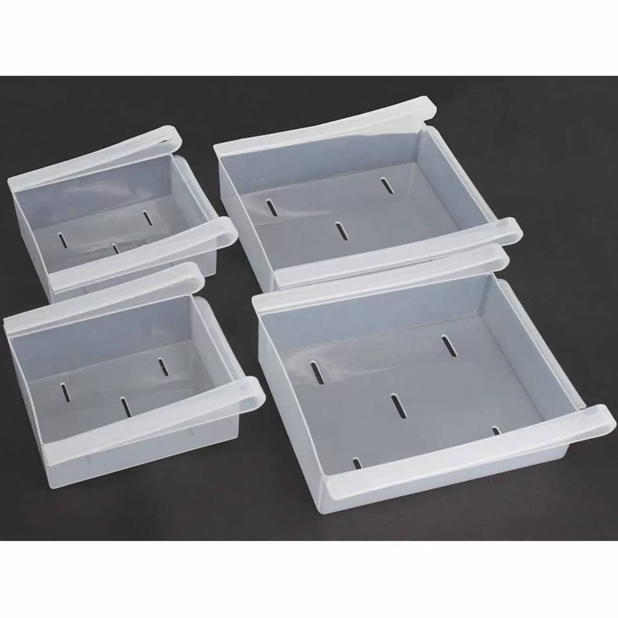 Gifi Tiroirs transparents encastrables pour réfrigérateur x4< Rangement De Cuisine