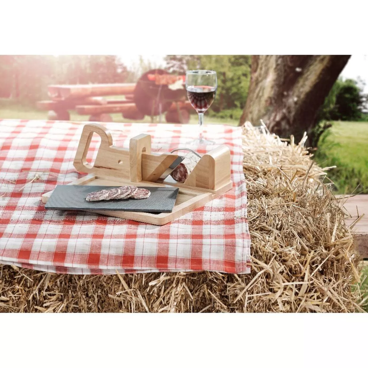 Gifi Trancheuse à saucisson avec plateau ardoise< Préparation Culinaire