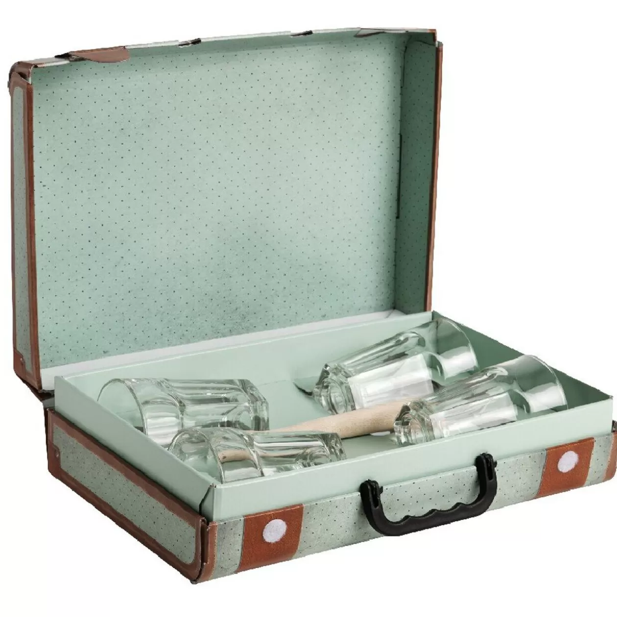 Valisette coffret verres et pilon mojito>Gifi Outlet