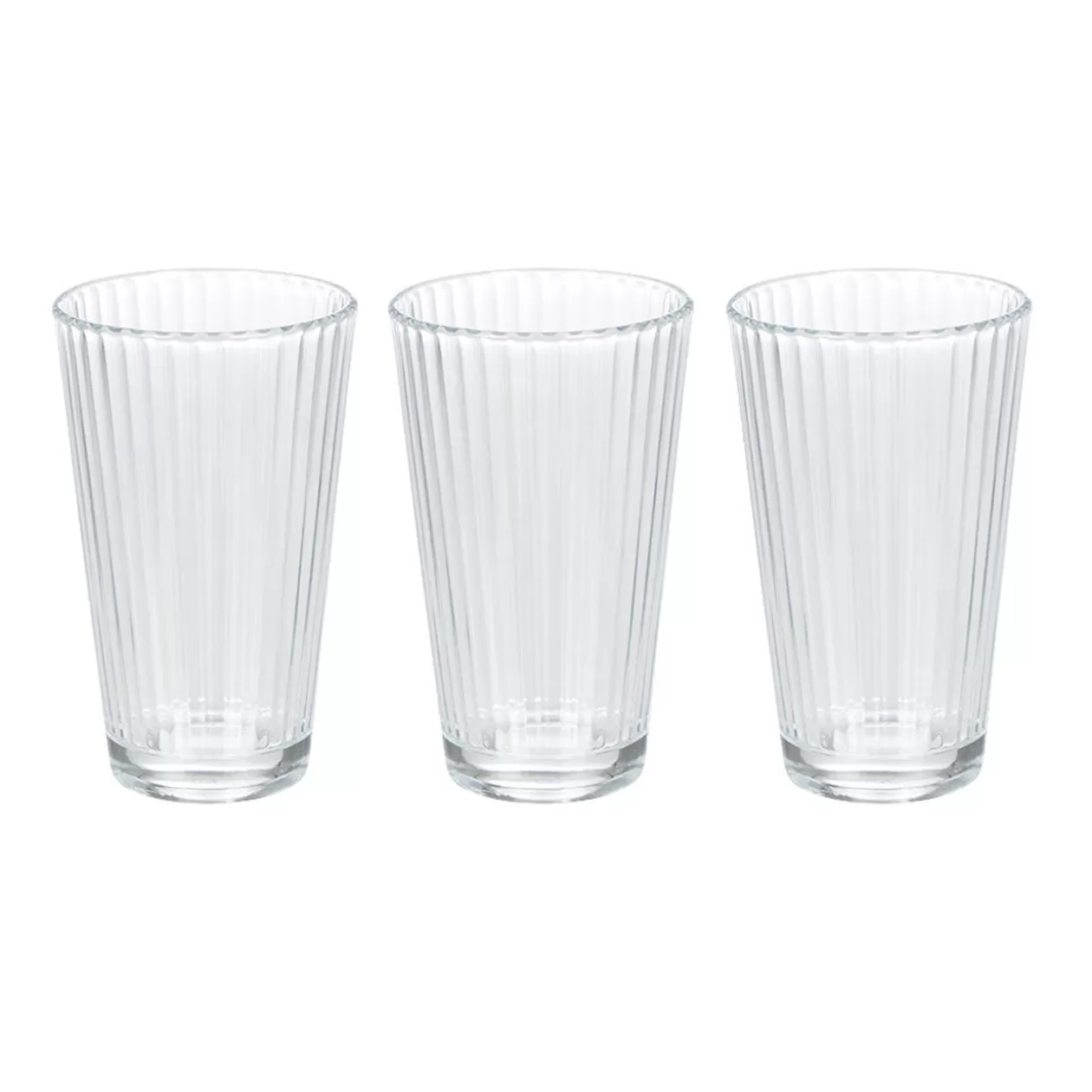 Verre à eau embossé transparent 32,5 cl x3>Gifi Flash Sale