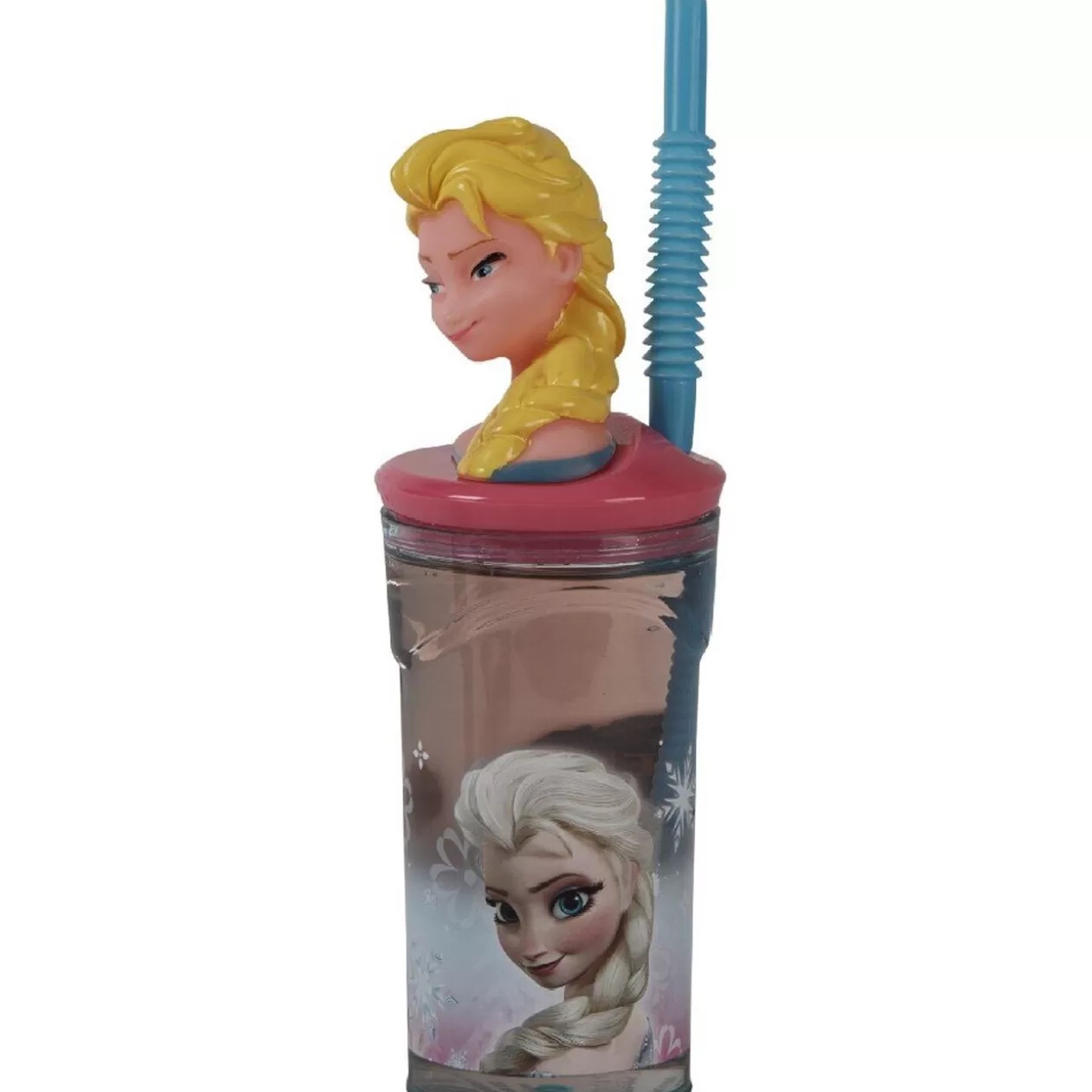 Verre à paille figurine La Reine des Neiges Elsa>Gifi Sale