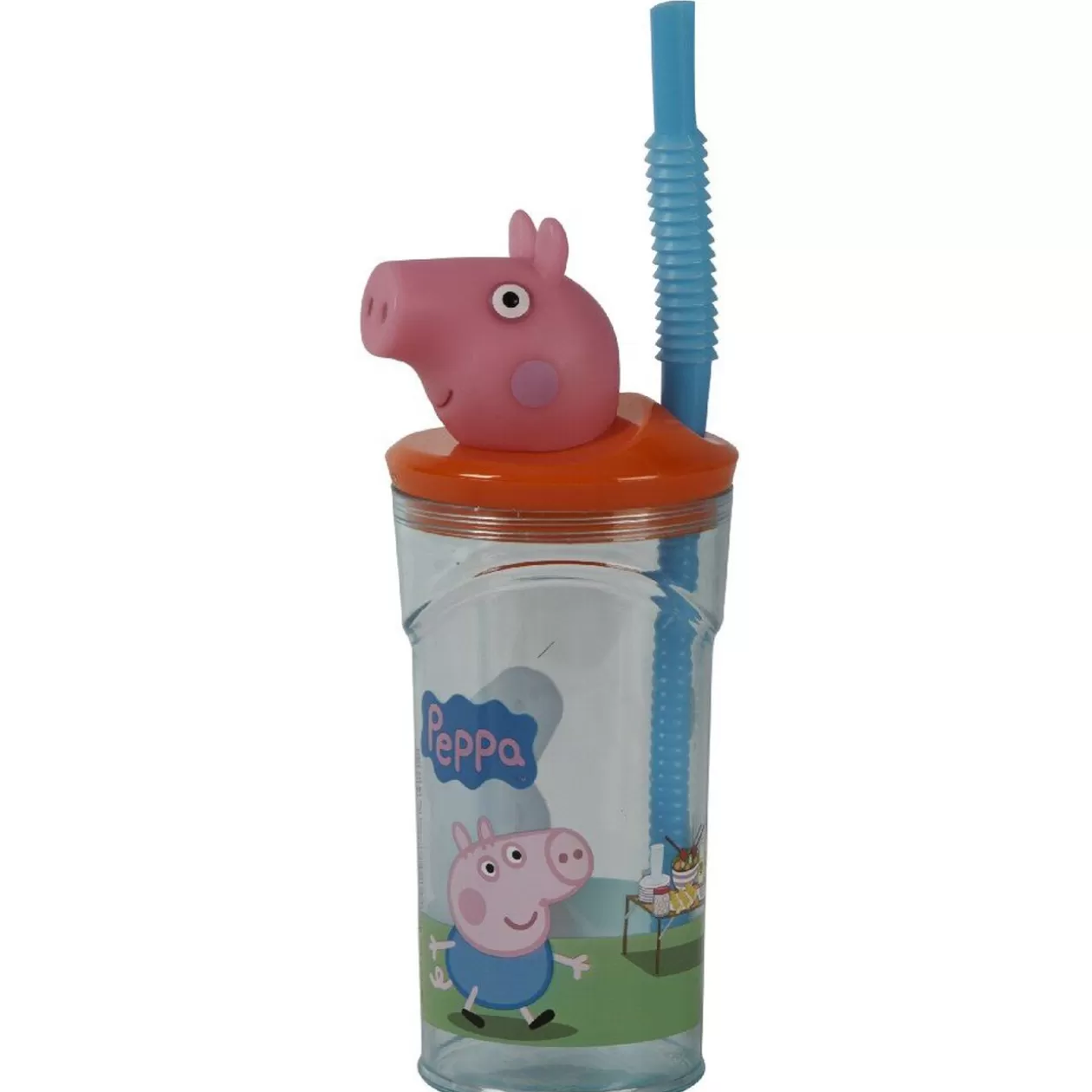 Gifi Verre à paille figurine Peppa Pig< Vaisselle Et Accessoires De Table