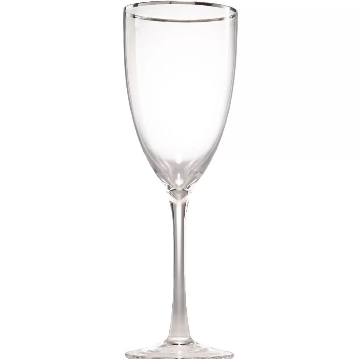Verre à pied à liseré argenté>Gifi Cheap