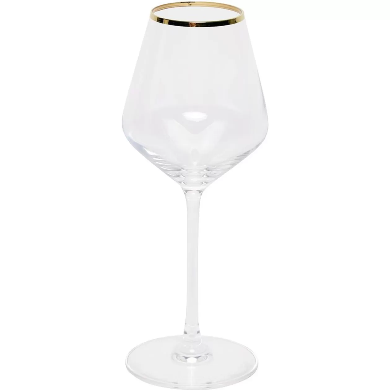 Verre à pied avec liseré doré 38 cl x4>Gifi Discount