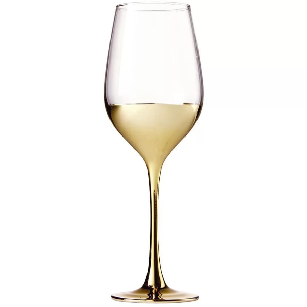 Verre à pied Oksana doré 35cL x4>Gifi Best