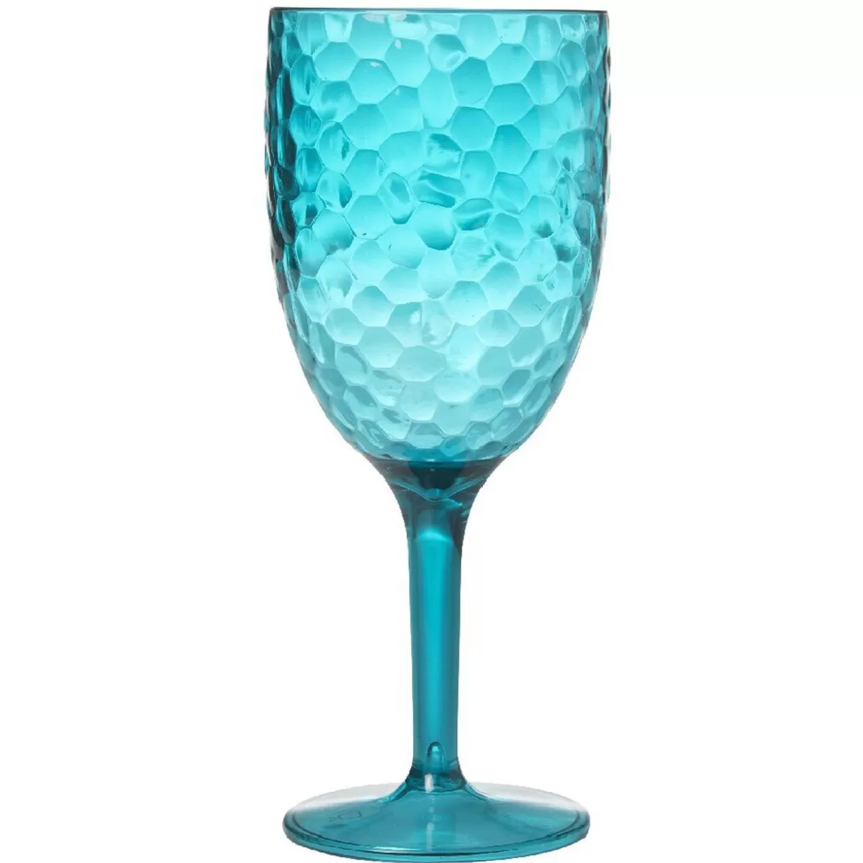 Gifi Verre à pied plastique bleu martelé< Vaisselle Et Accessoires De Table