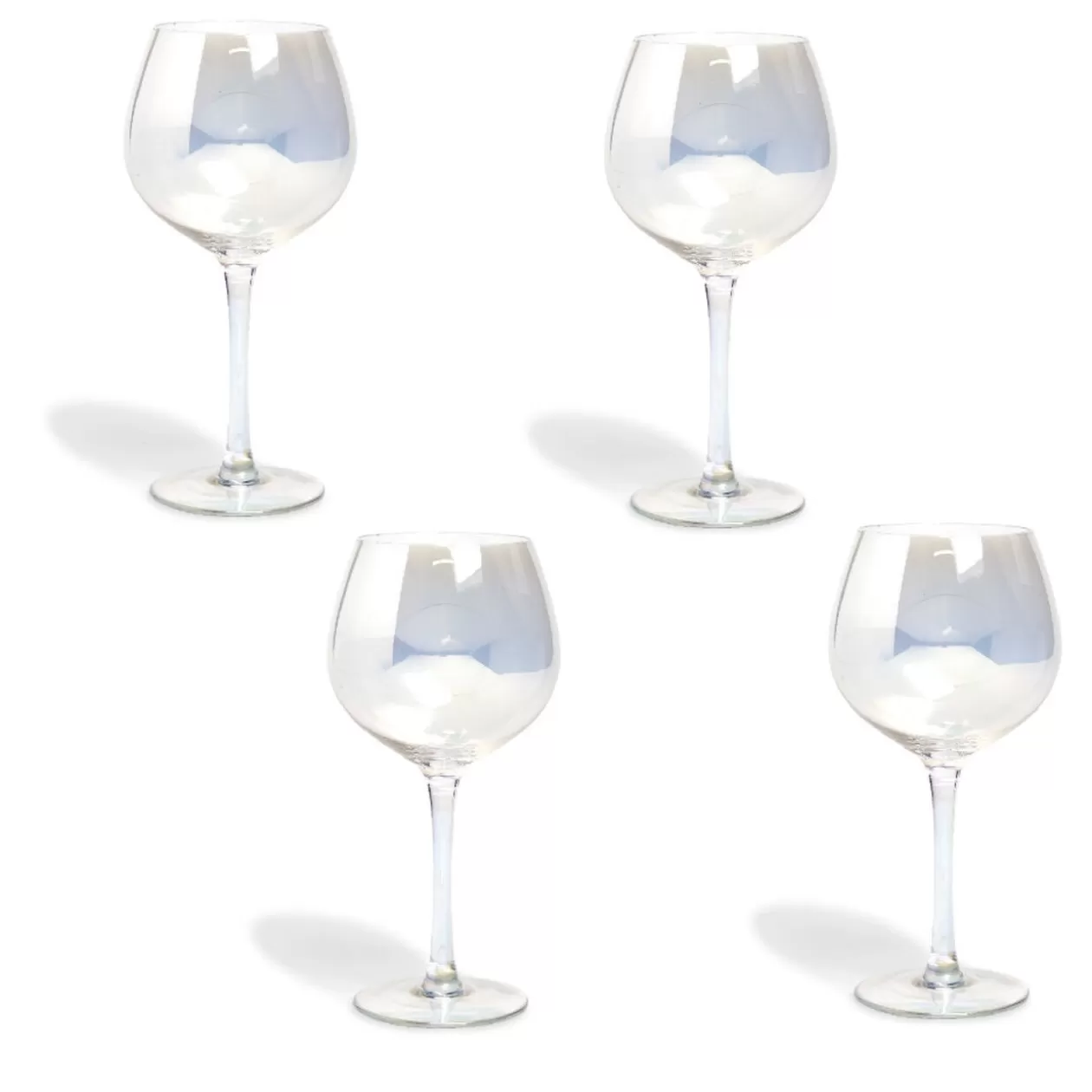 Verre à vin irisé x4>Gifi Outlet