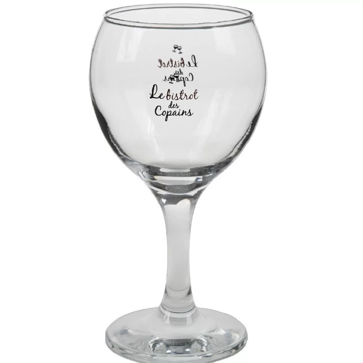 Gifi Verre à vin transparent design Le bistrot des copains x3< Vaisselle Et Accessoires De Table