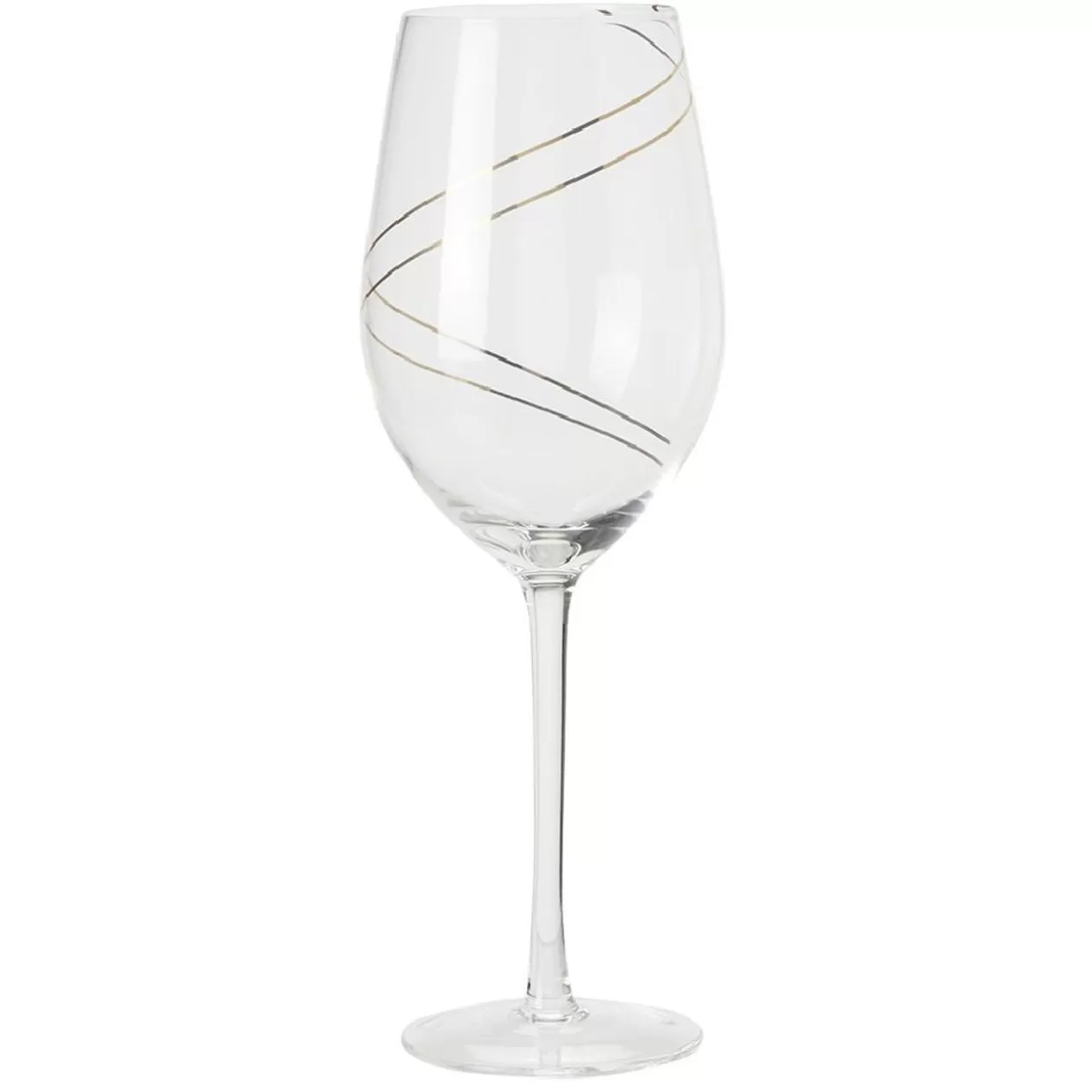 Verre à vin transparent liseré doré x4>Gifi Cheap