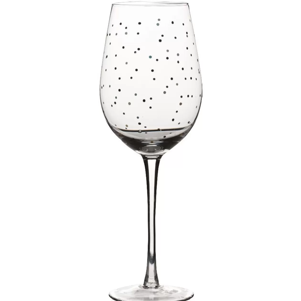 Verre à vin transparent motif pois>Gifi Cheap