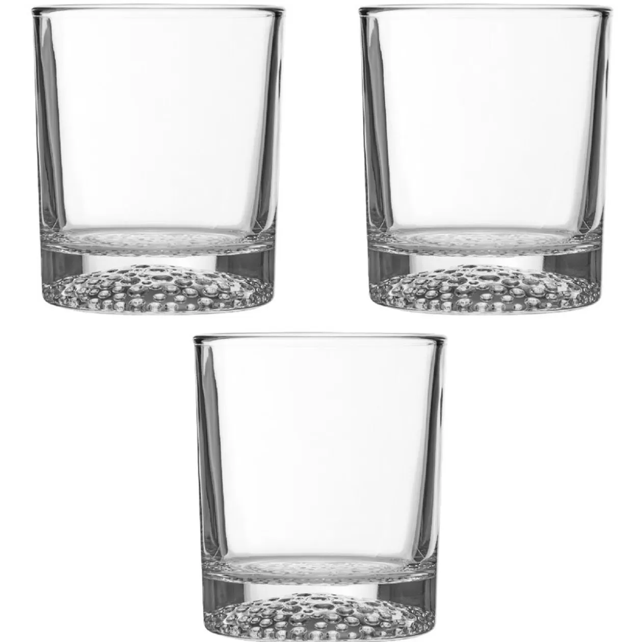 Verre à whisky fond martelé x3>Gifi Store