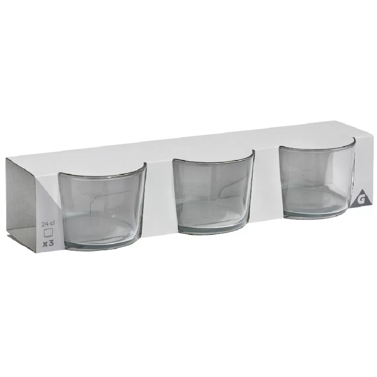 Verre bas bodega transparent 24 cl x3>Gifi Shop