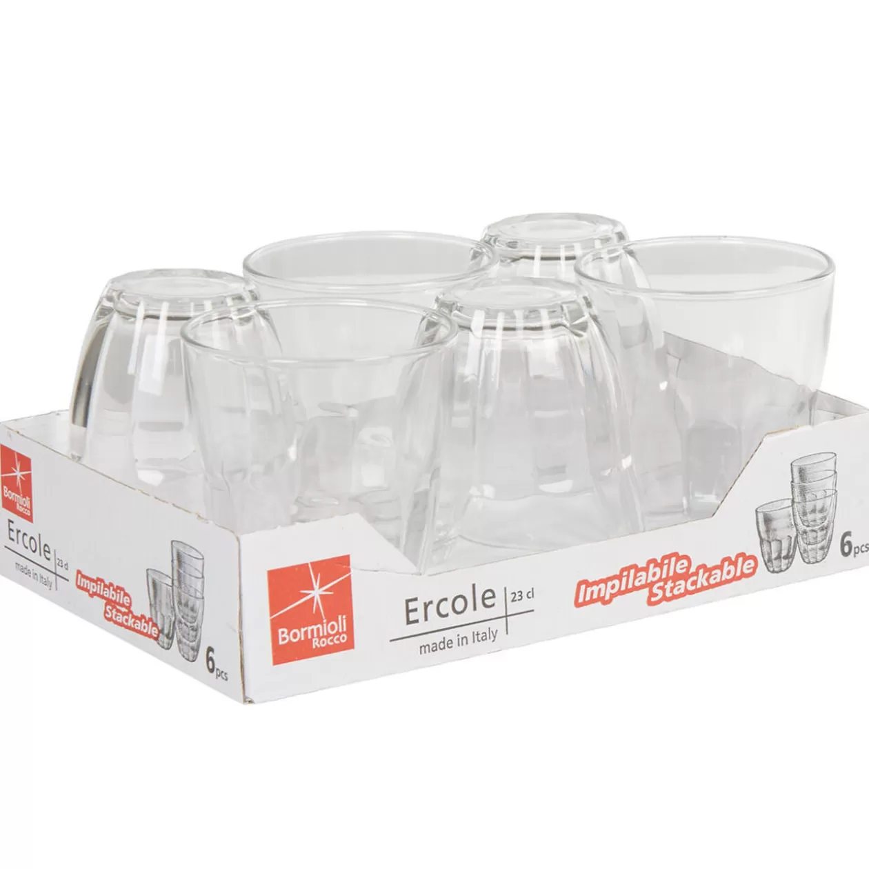 Verre bas Bormioli Rocco Ercole x6>Gifi Online