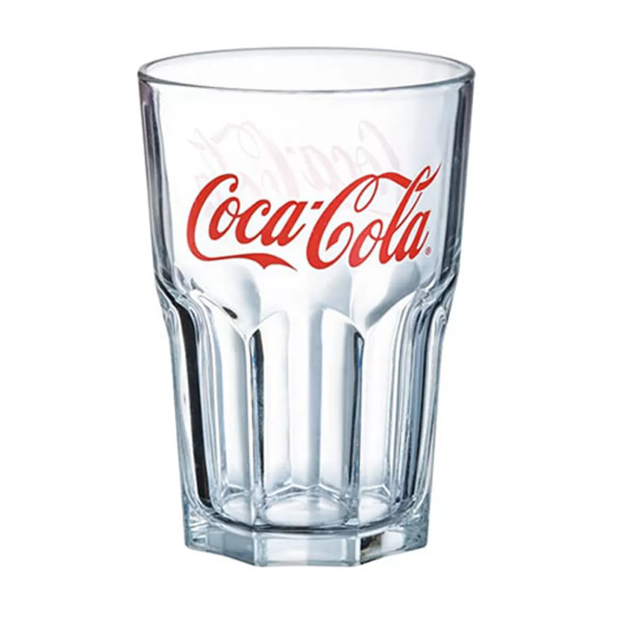 Verre Coca-Cola transparent et rouge 40 cl>Gifi Outlet