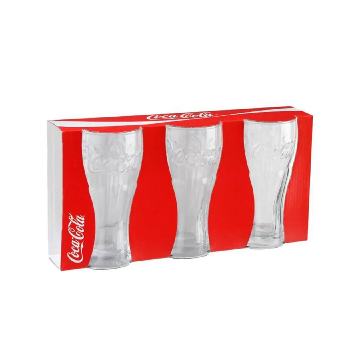 Verre Coca-Cola transparent x3>Gifi Hot