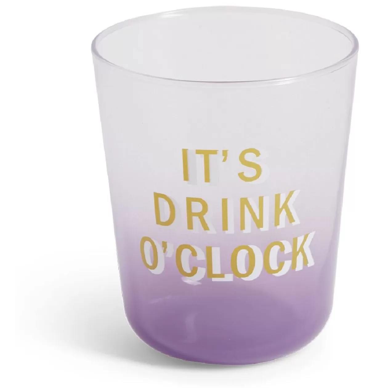 Gifi Verre coloré avec message 315ml< Vaisselle Et Accessoires De Table