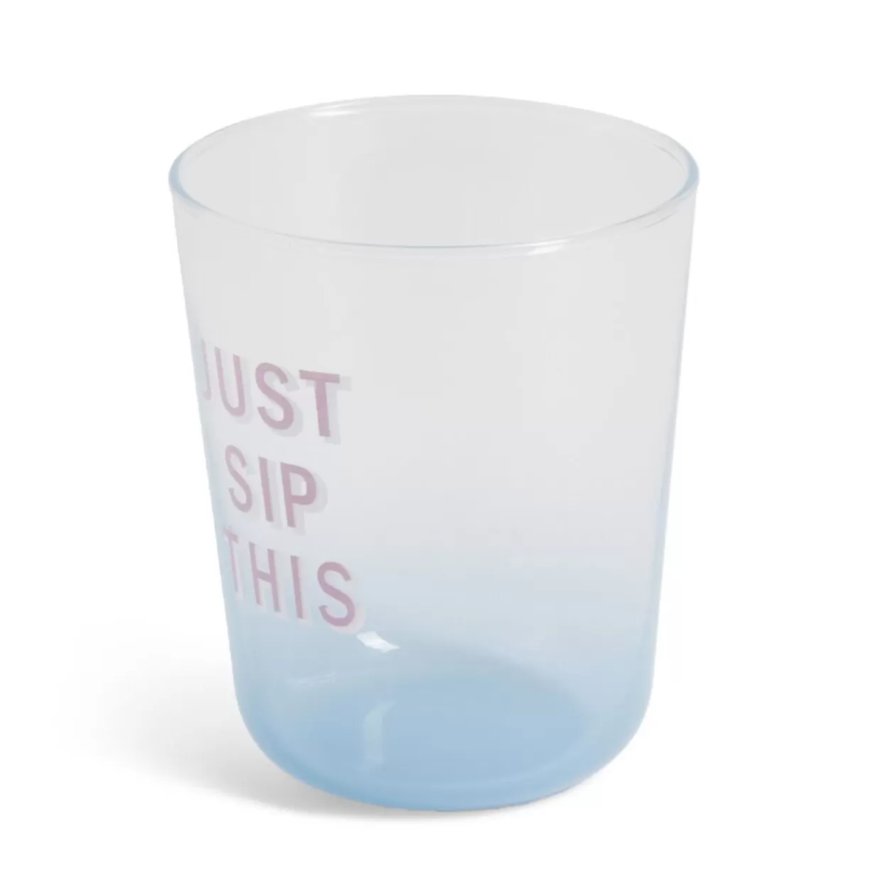 Gifi Verre coloré avec message 315ml< Vaisselle Et Accessoires De Table
