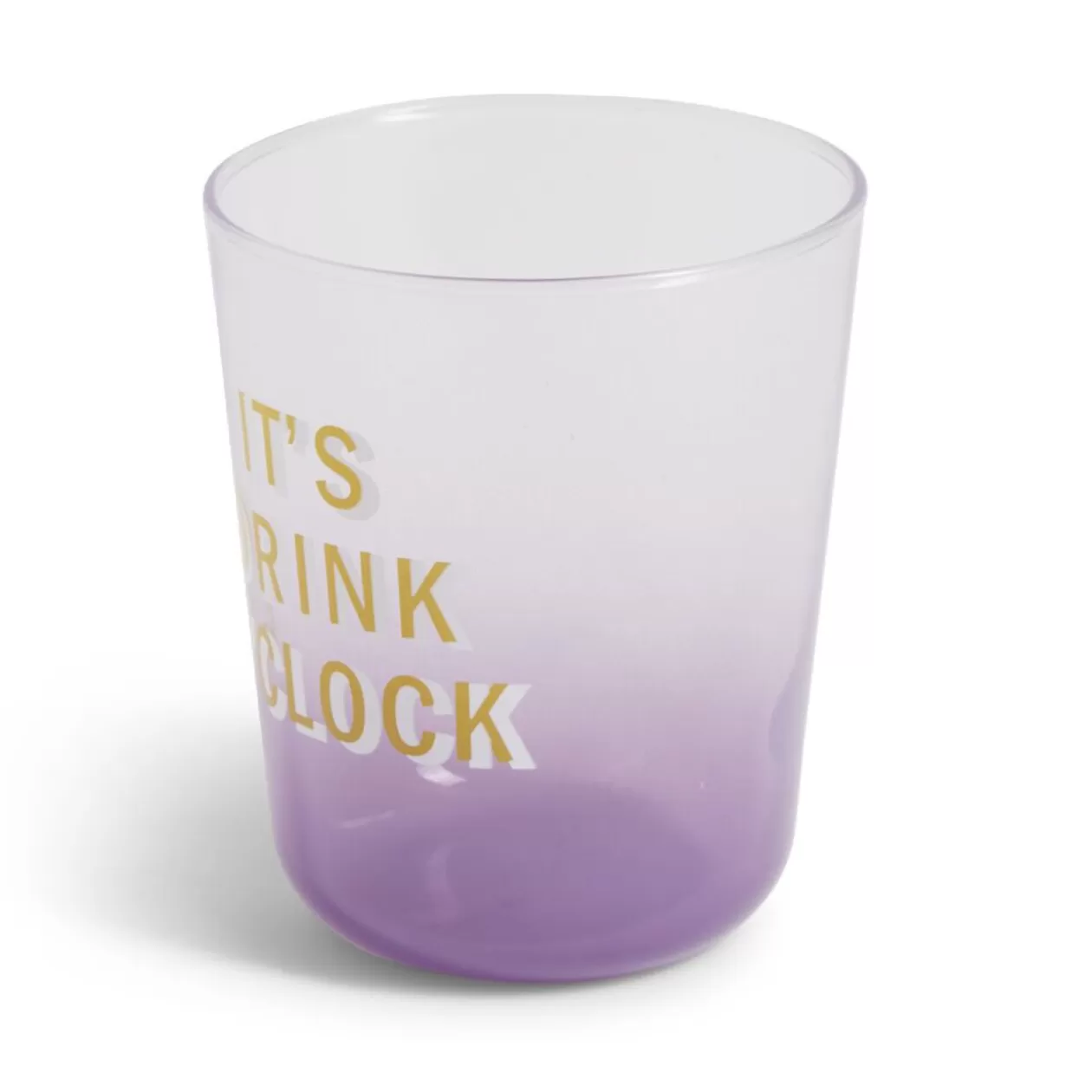 Gifi Verre coloré avec message 315ml< Vaisselle Et Accessoires De Table