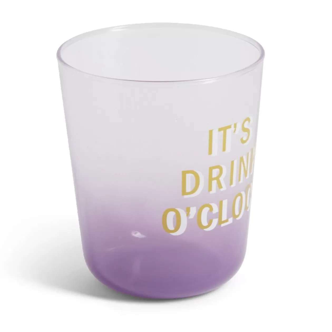 Gifi Verre coloré avec message 315ml< Vaisselle Et Accessoires De Table