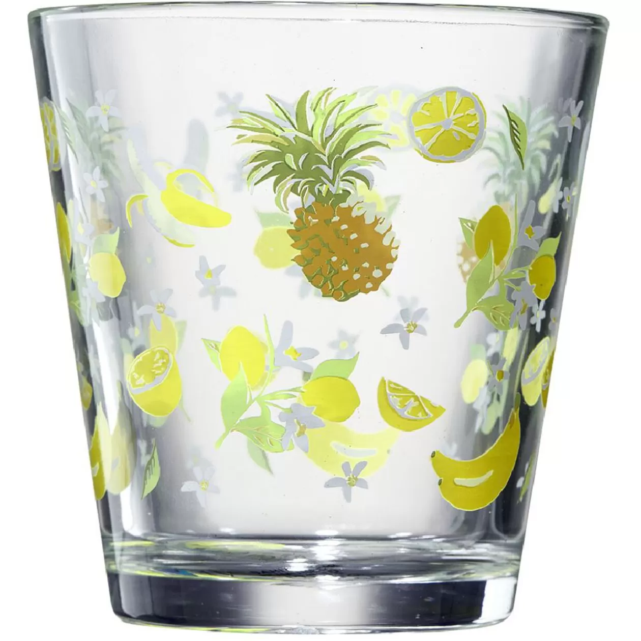 Verre conique bas motif exotique 25,5 cl x3>Gifi Fashion