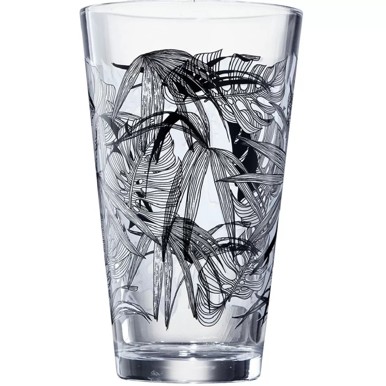 Verre conique bas motif feuillage 32,5 cl x3>Gifi Online