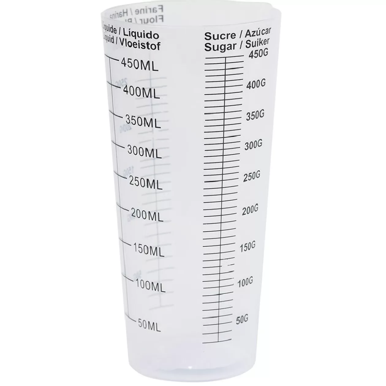 Gifi Verre doseur en plastique blanc< Préparation Culinaire