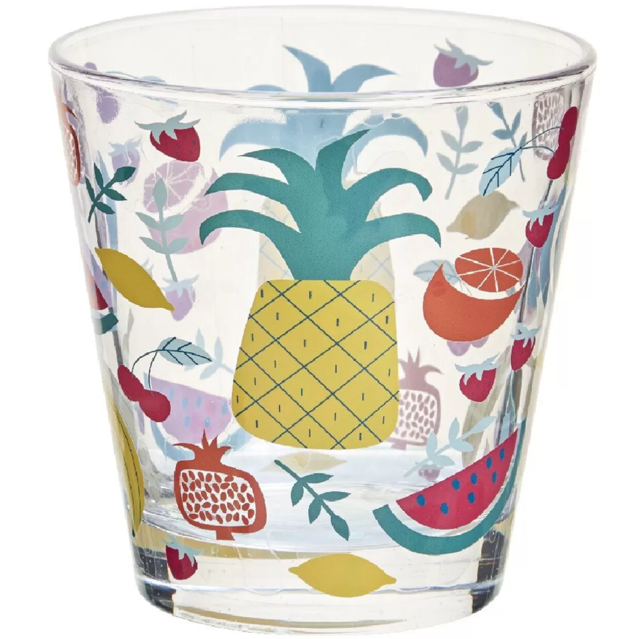 Verre gobelet transparent déco fruits exotiques x 3>Gifi Hot