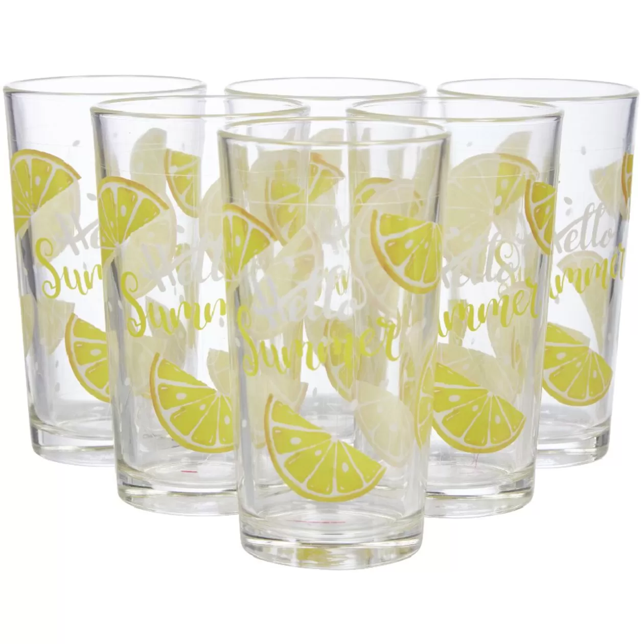 Verre haut citron Hello Summer x 6>Gifi Fashion