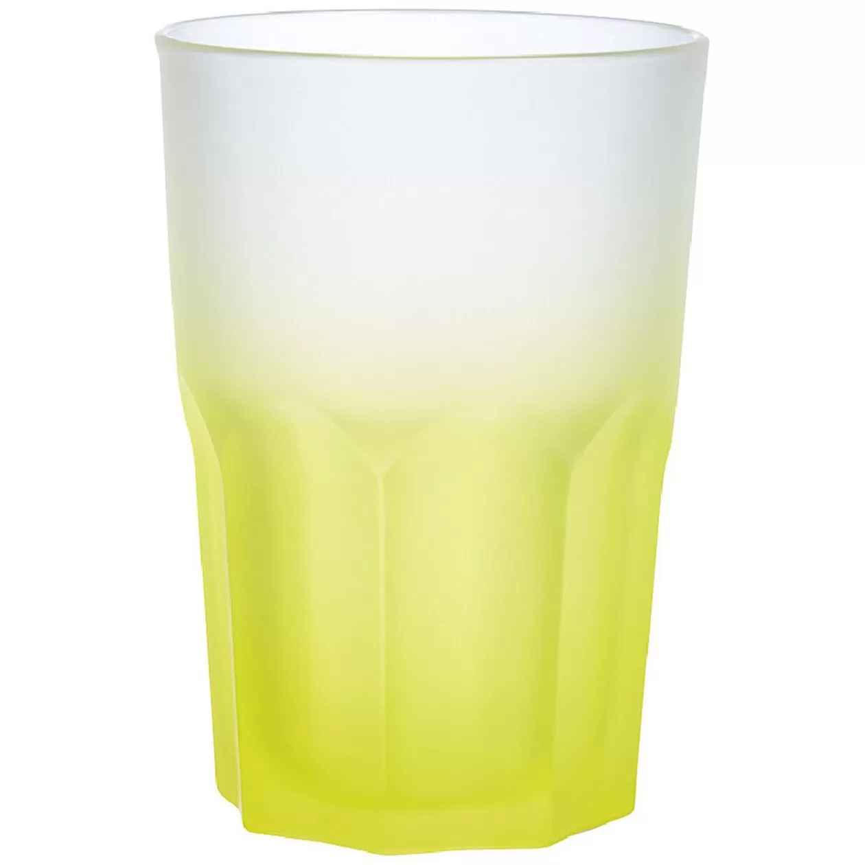 Verre haut effet givré jaune fluo 40 cl - Frozen>Gifi Fashion
