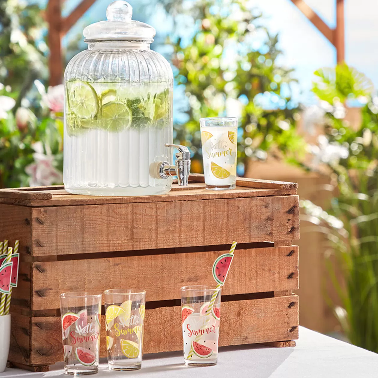Verre haut pastèque Hello Summer x 6>Gifi Outlet