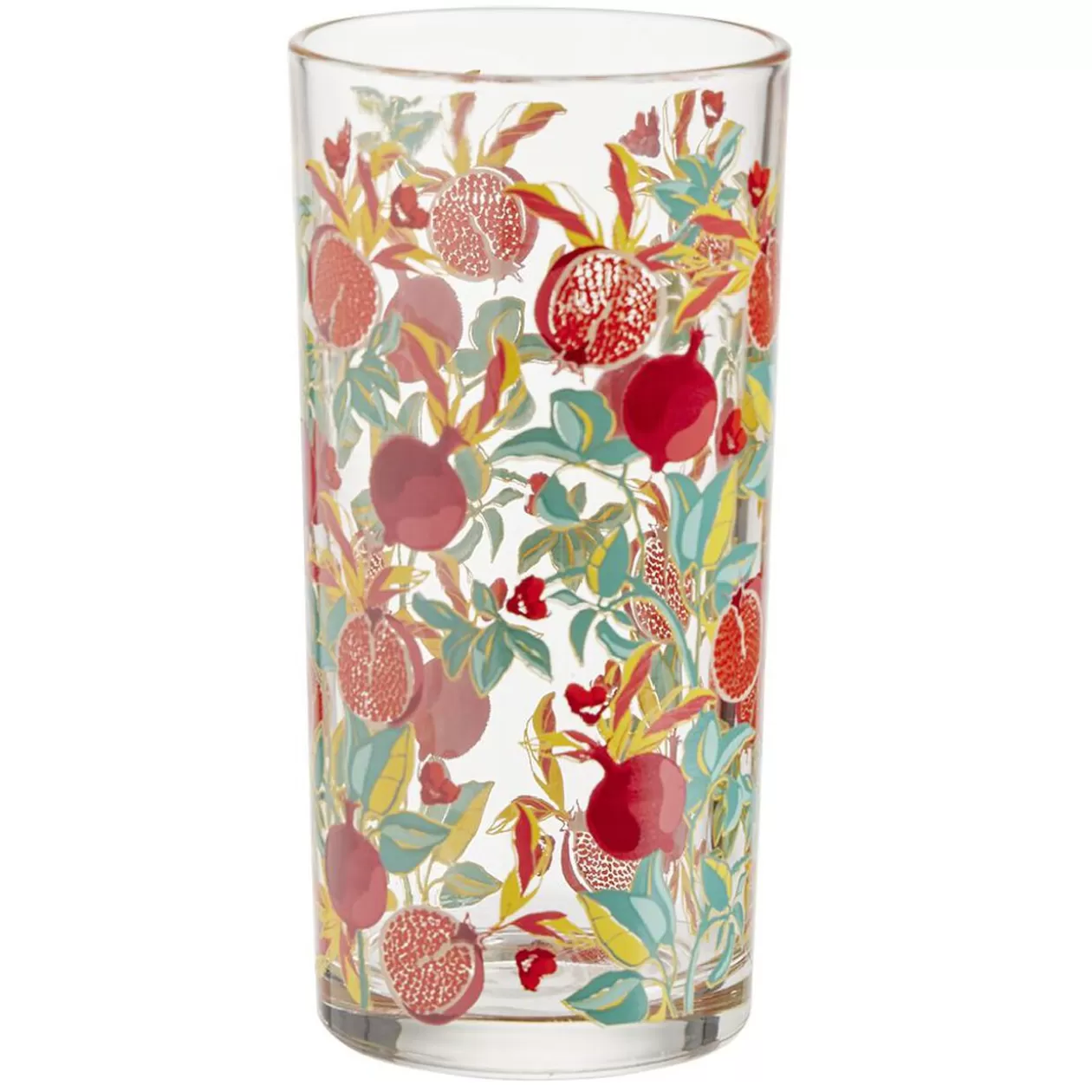Verre haut transparent motif grenade rouge 25cl x2>Gifi Best Sale