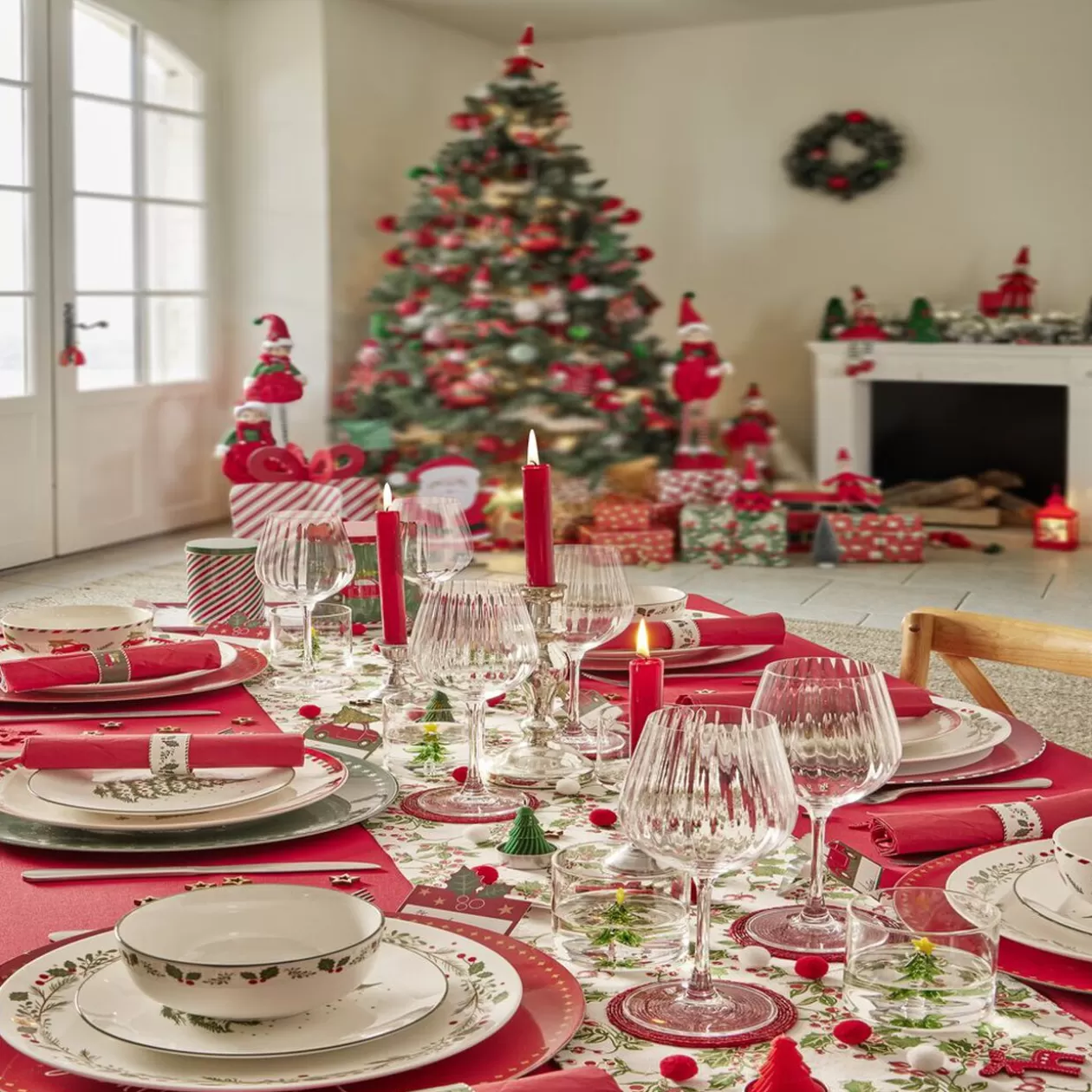 Verre Noël transparent avec centre sapin 3D Ø8xH8,5cm>Gifi Cheap