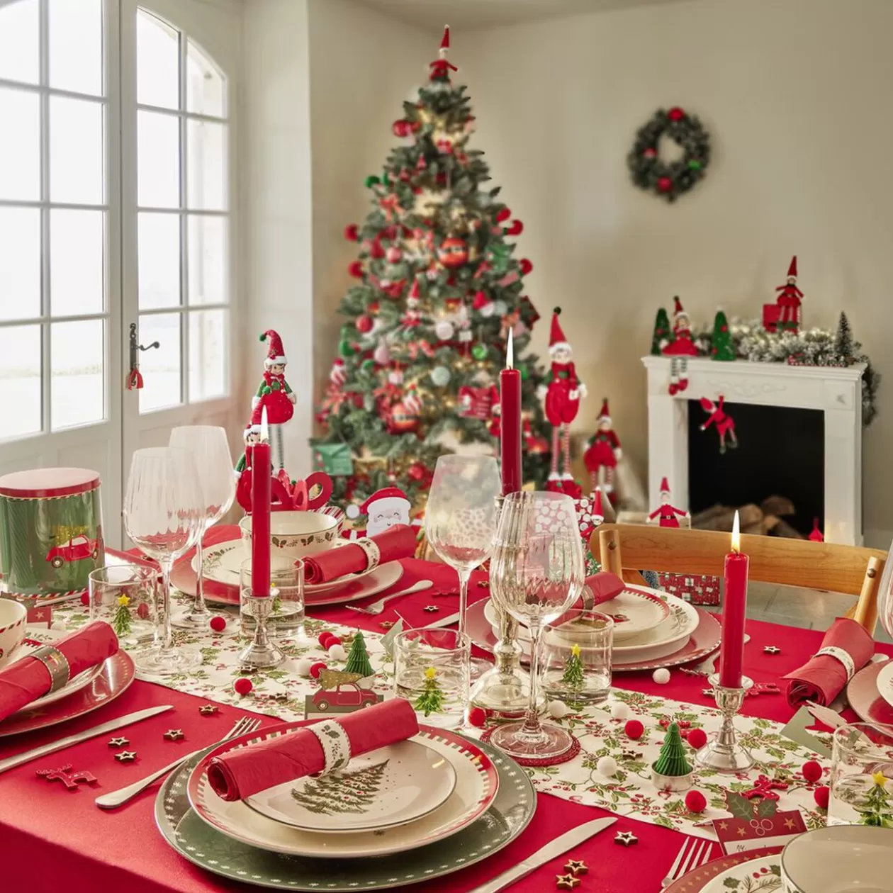 Verre Noël transparent avec centre sapin 3D Ø8xH8,5cm>Gifi Cheap