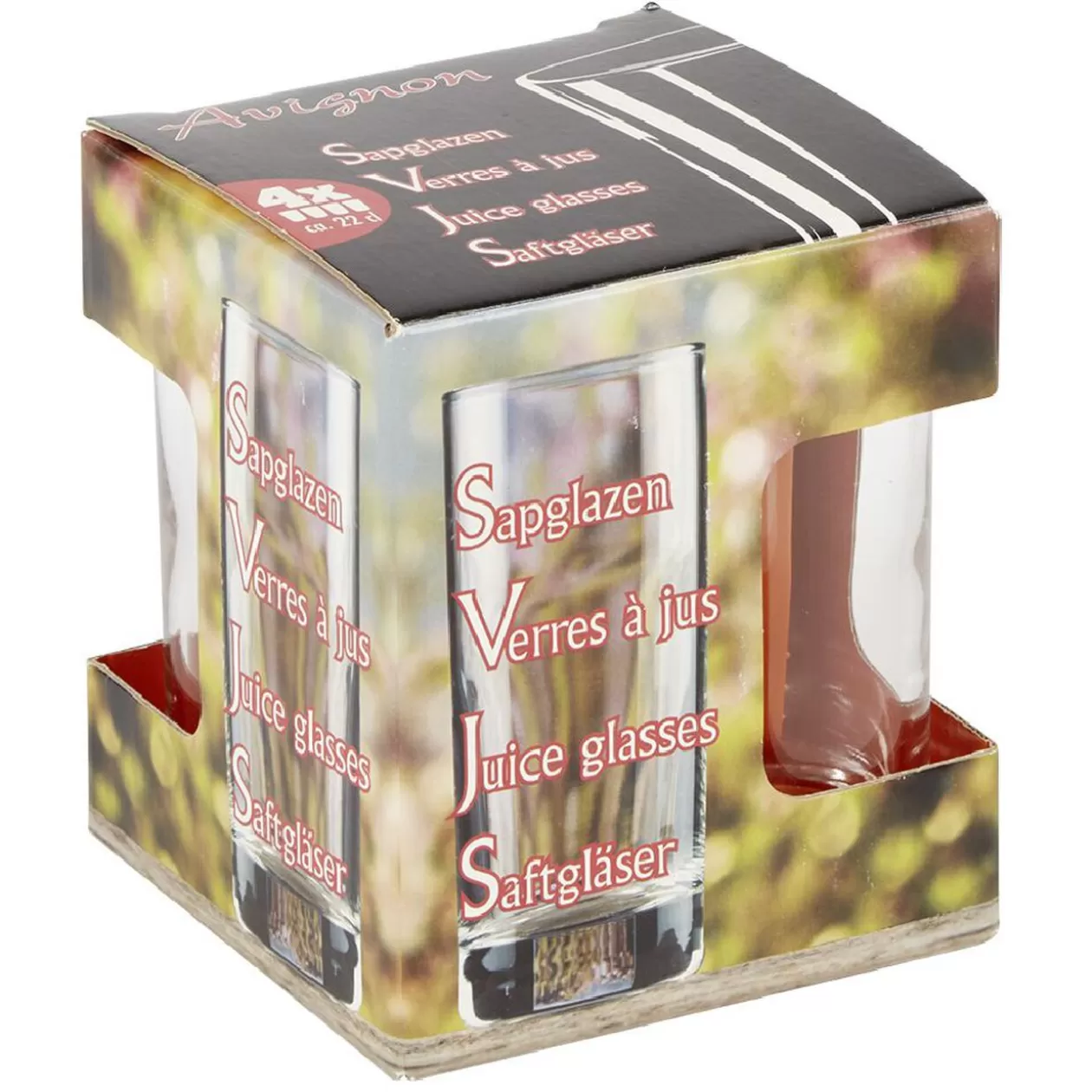 Verre orangeade 22 cl x 4>Gifi Discount