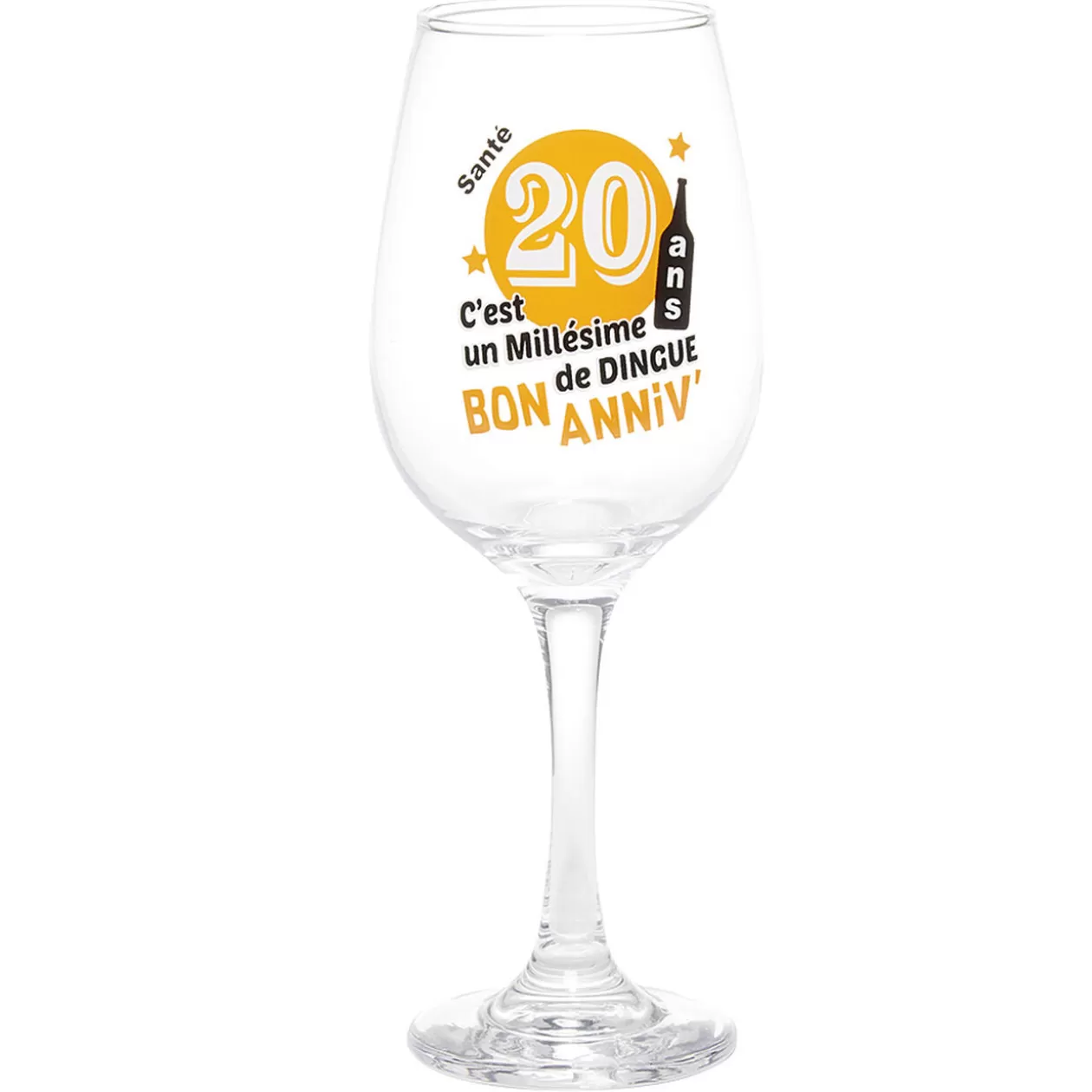 Verre pied à message humoristique>Gifi Hot
