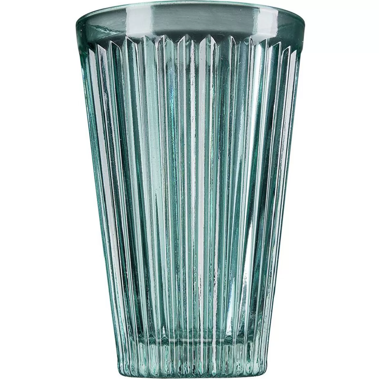 Verre strié bleu 300 ml x4>Gifi Shop