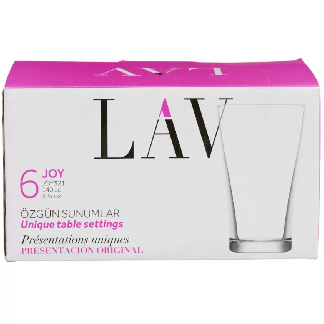 Verrine LAV en verre transparent 14 cl x6>Gifi New