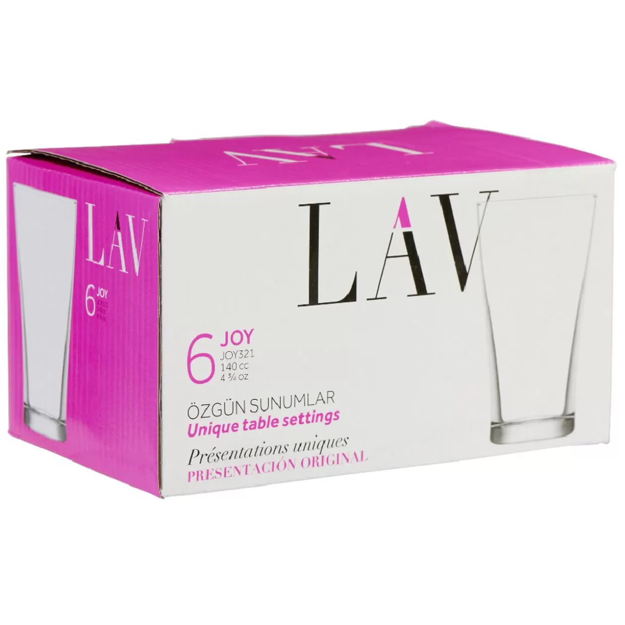 Verrine LAV en verre transparent 14 cl x6>Gifi New