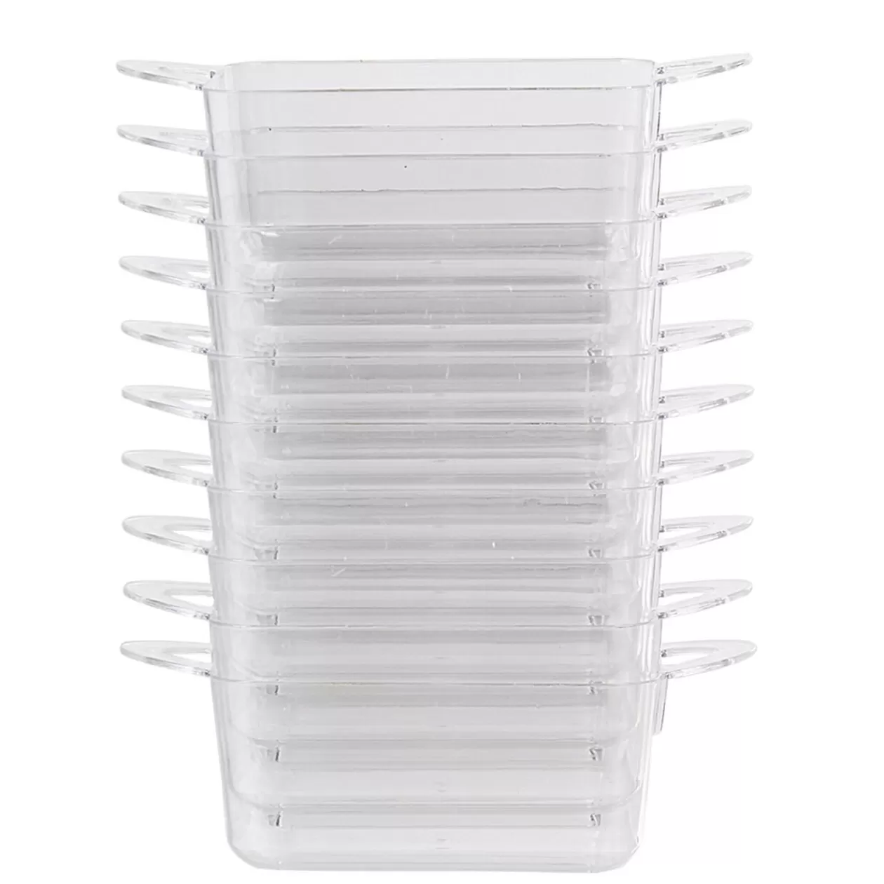 Verrine rectangulaire en plastique réutilisable x10>Gifi New