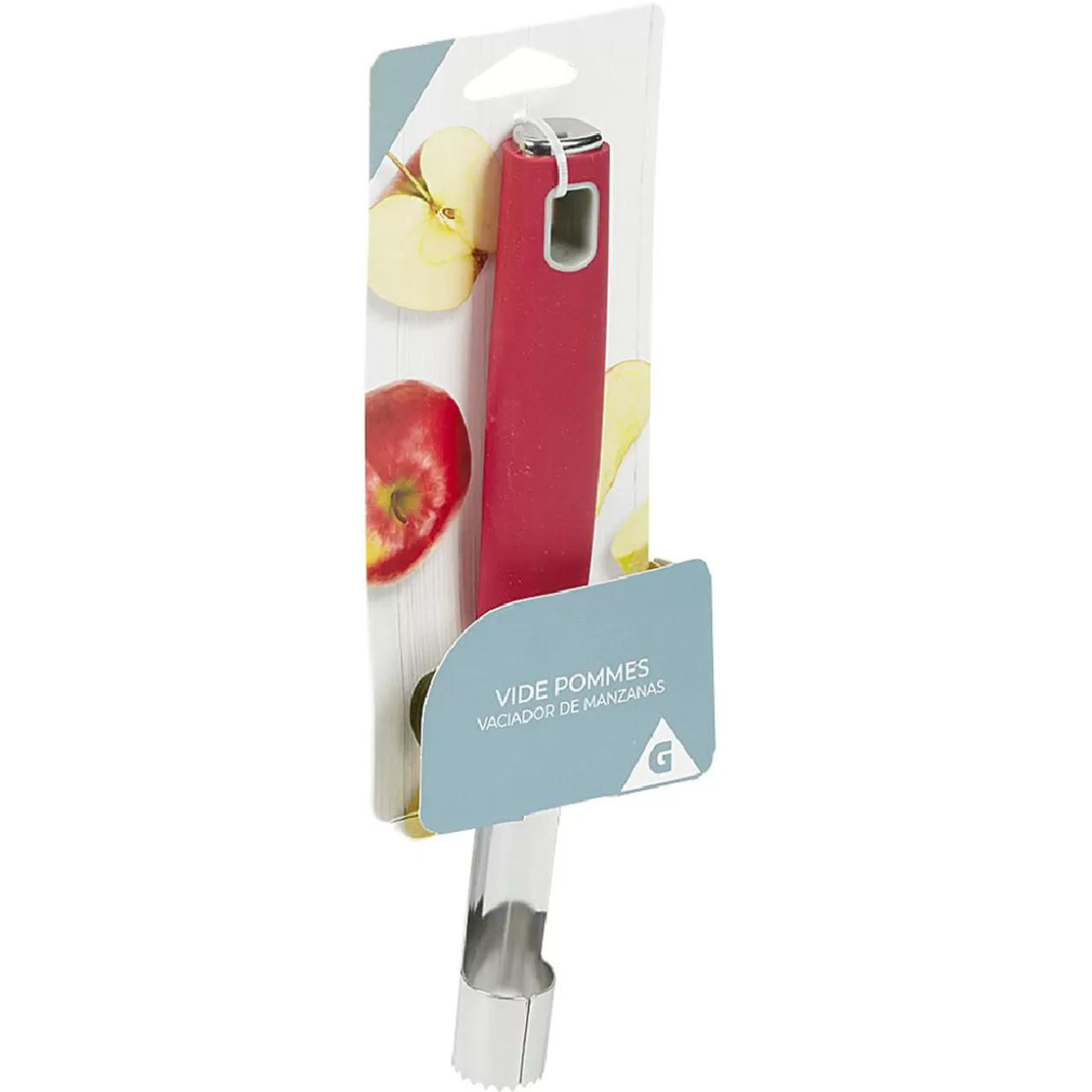 Gifi Vide pomme inox avec manche en polypropylène rouge< Préparation Culinaire