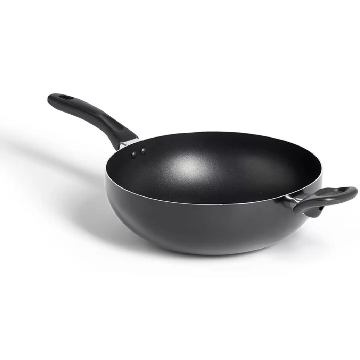 Gifi Wok tous feux sauf induction aluminium noir Ø28cm< Cuisson